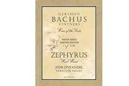 label for gershon bacchus winery