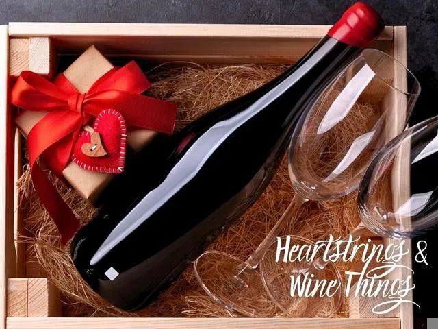 Wooden gift box containing a wine bottle